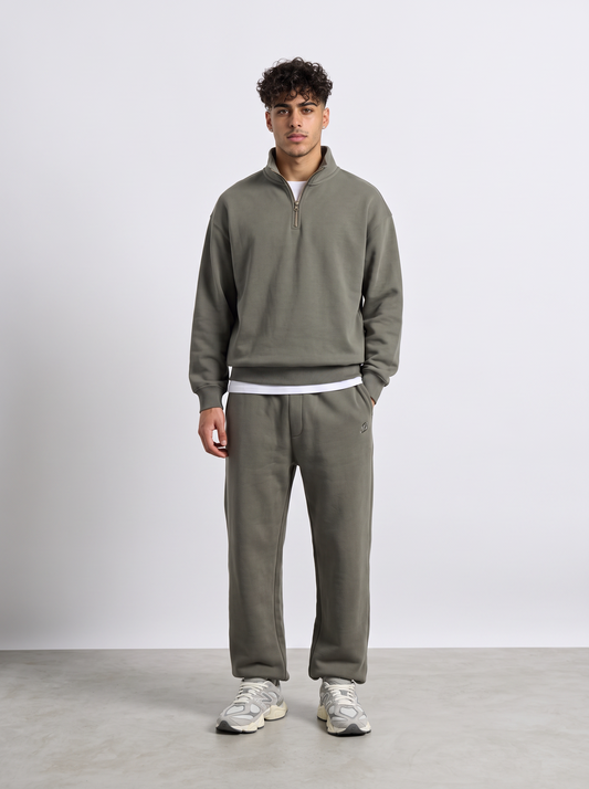 Ensemble jogging col zippé