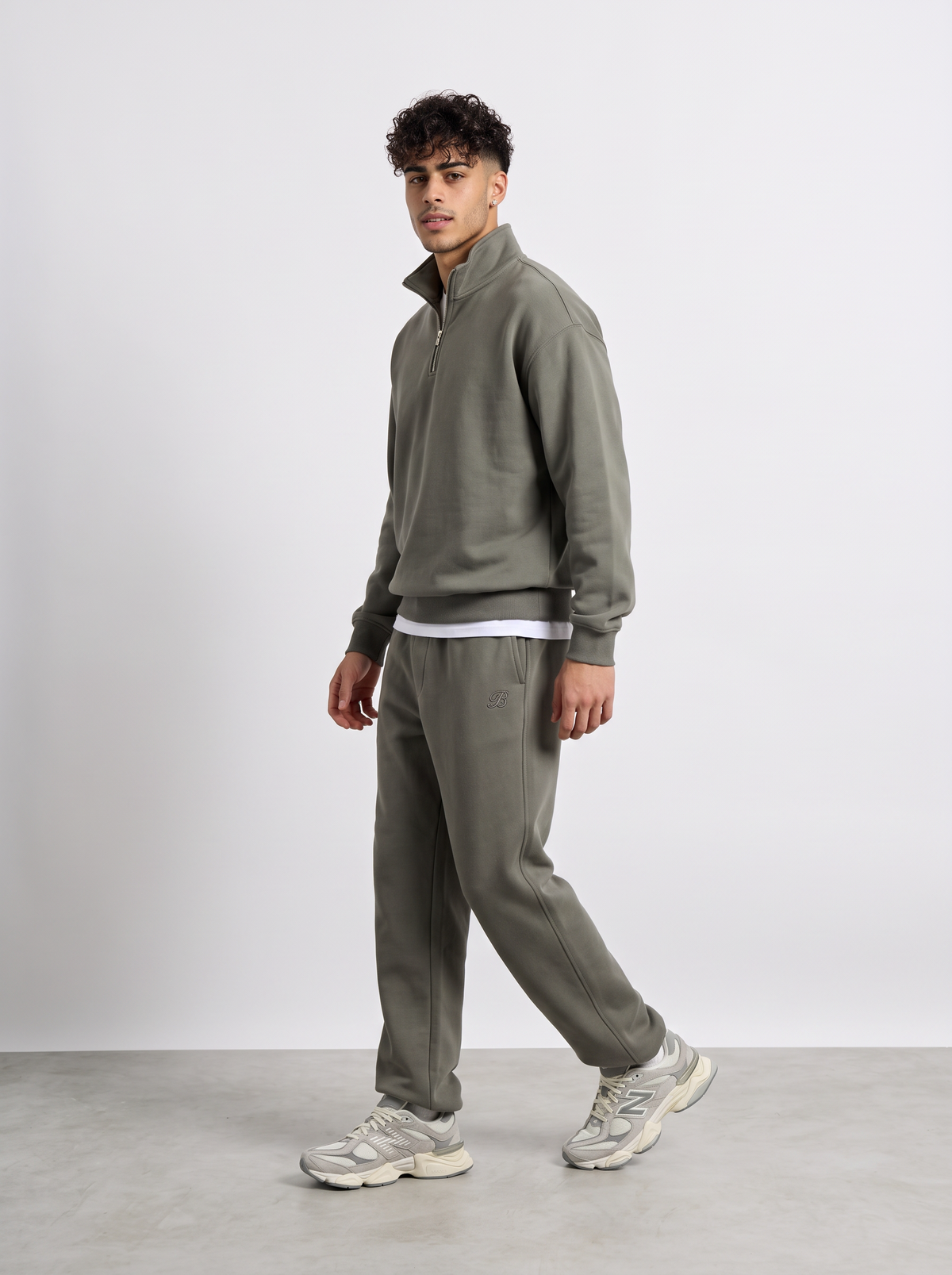 Ensemble jogging col zippé