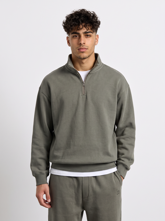 Sweat col zippé